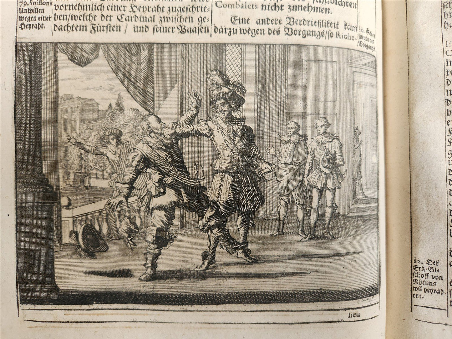 1701 WORLD'S HISTORY in GERMAN ILLUSTRATED antique VELLUM BOUND FOLIO