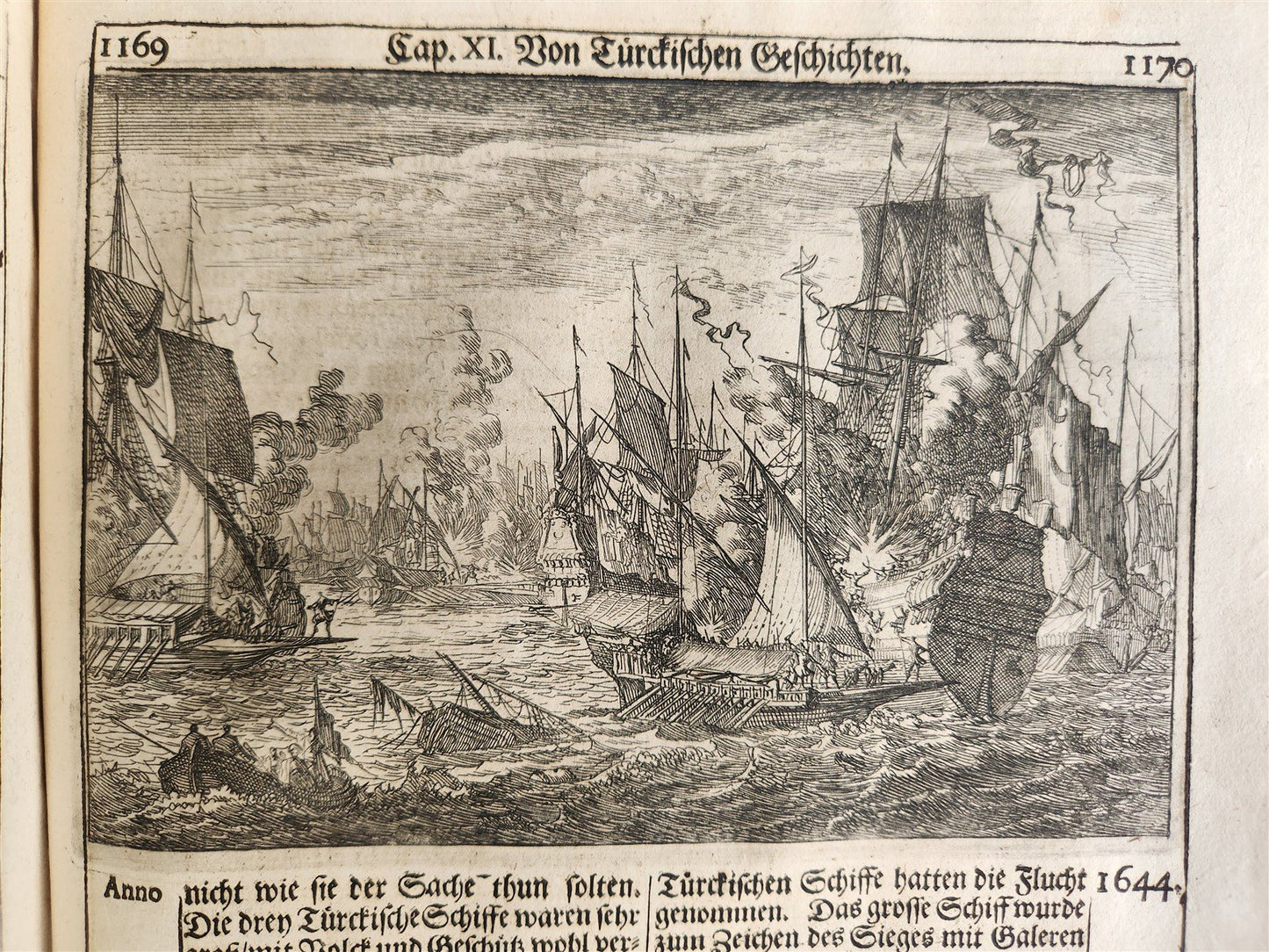 1701 WORLD'S HISTORY in GERMAN ILLUSTRATED antique VELLUM BOUND FOLIO