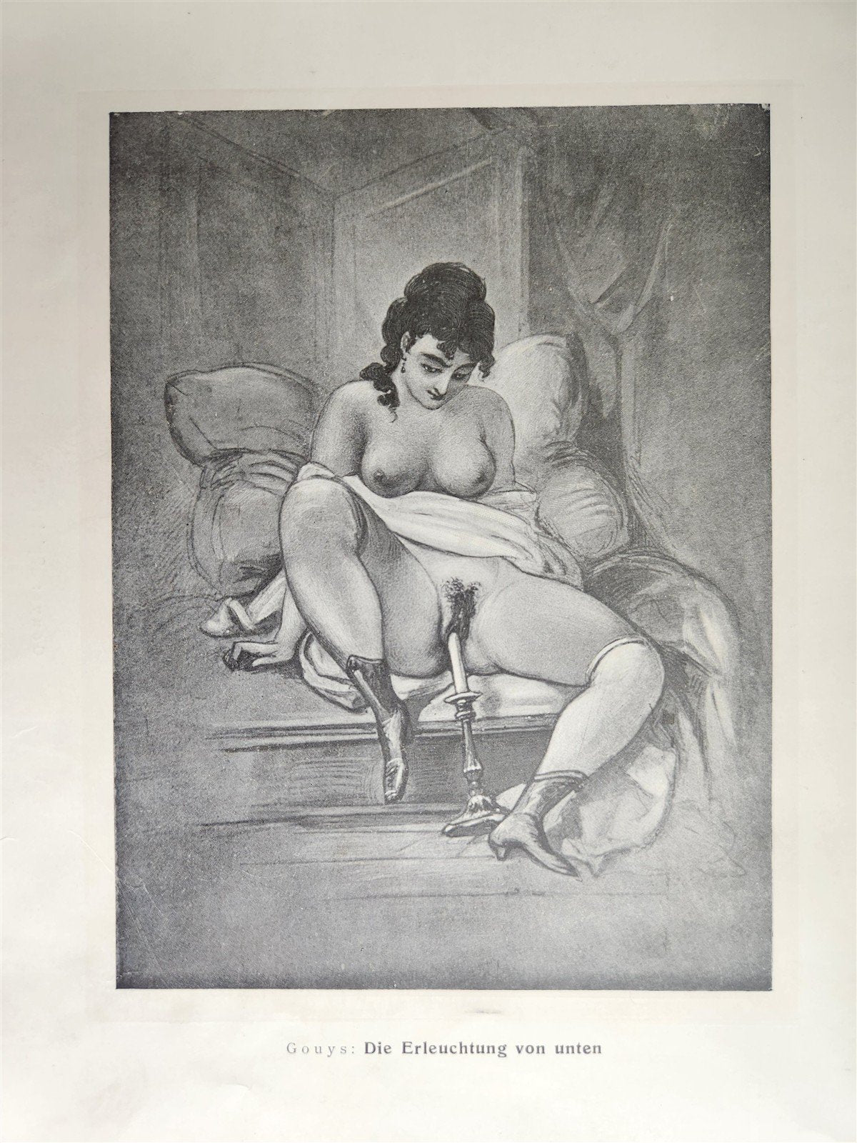1910 FRENCH EROTICA in GERMAN ILLUSTRATED 2 VOLUMES antique RARE LTD EDITION