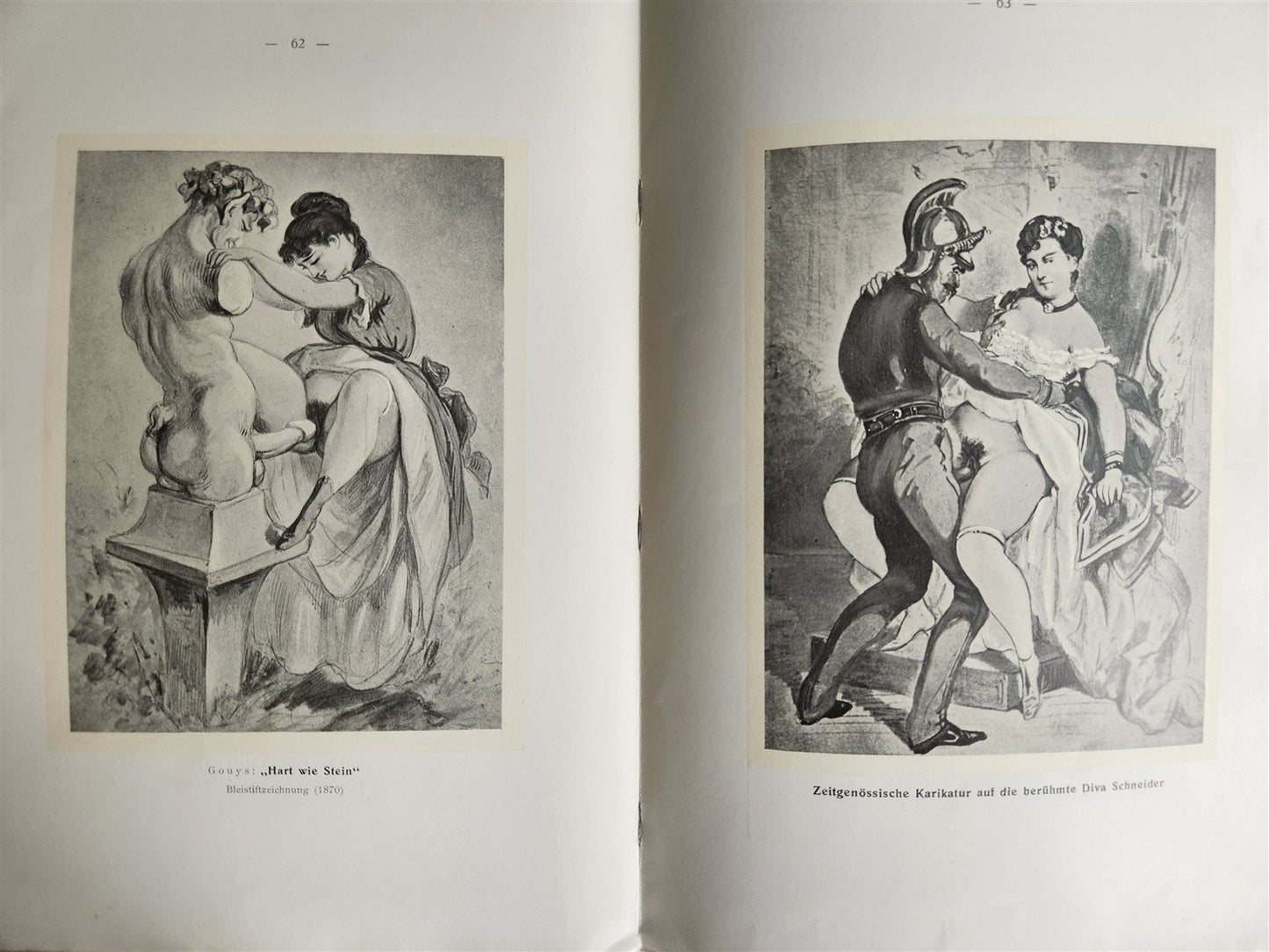 1910 FRENCH EROTICA in GERMAN ILLUSTRATED 2 VOLUMES antique RARE LTD EDITION
