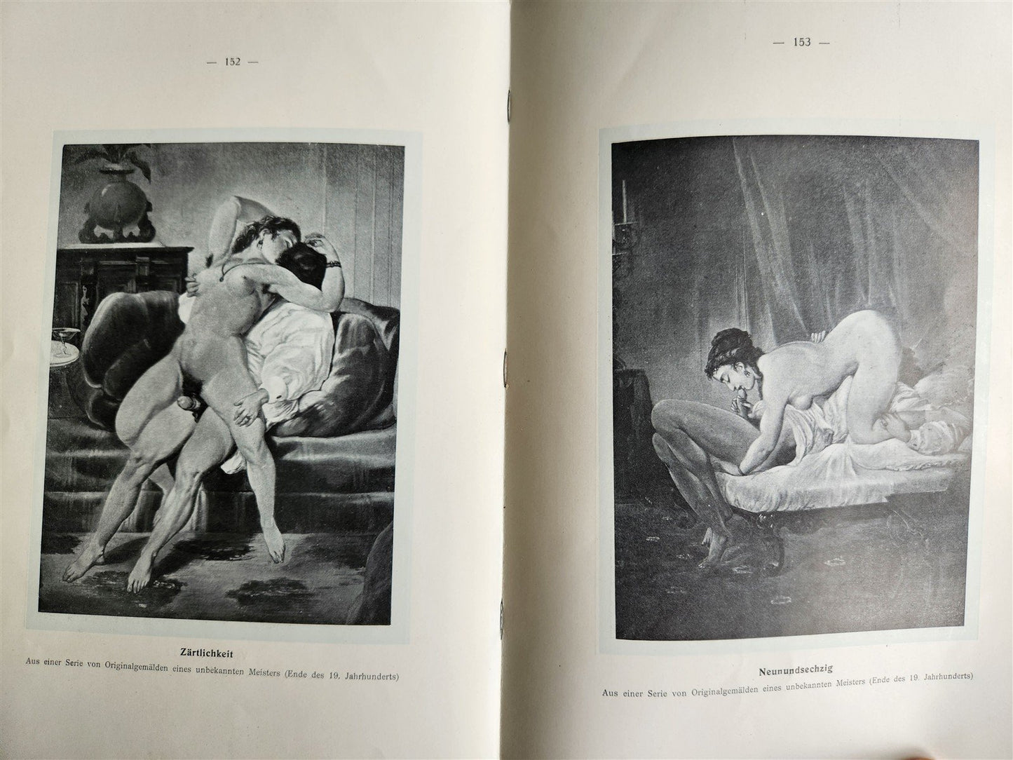 1910 FRENCH EROTICA in GERMAN ILLUSTRATED 2 VOLUMES antique RARE LTD EDITION