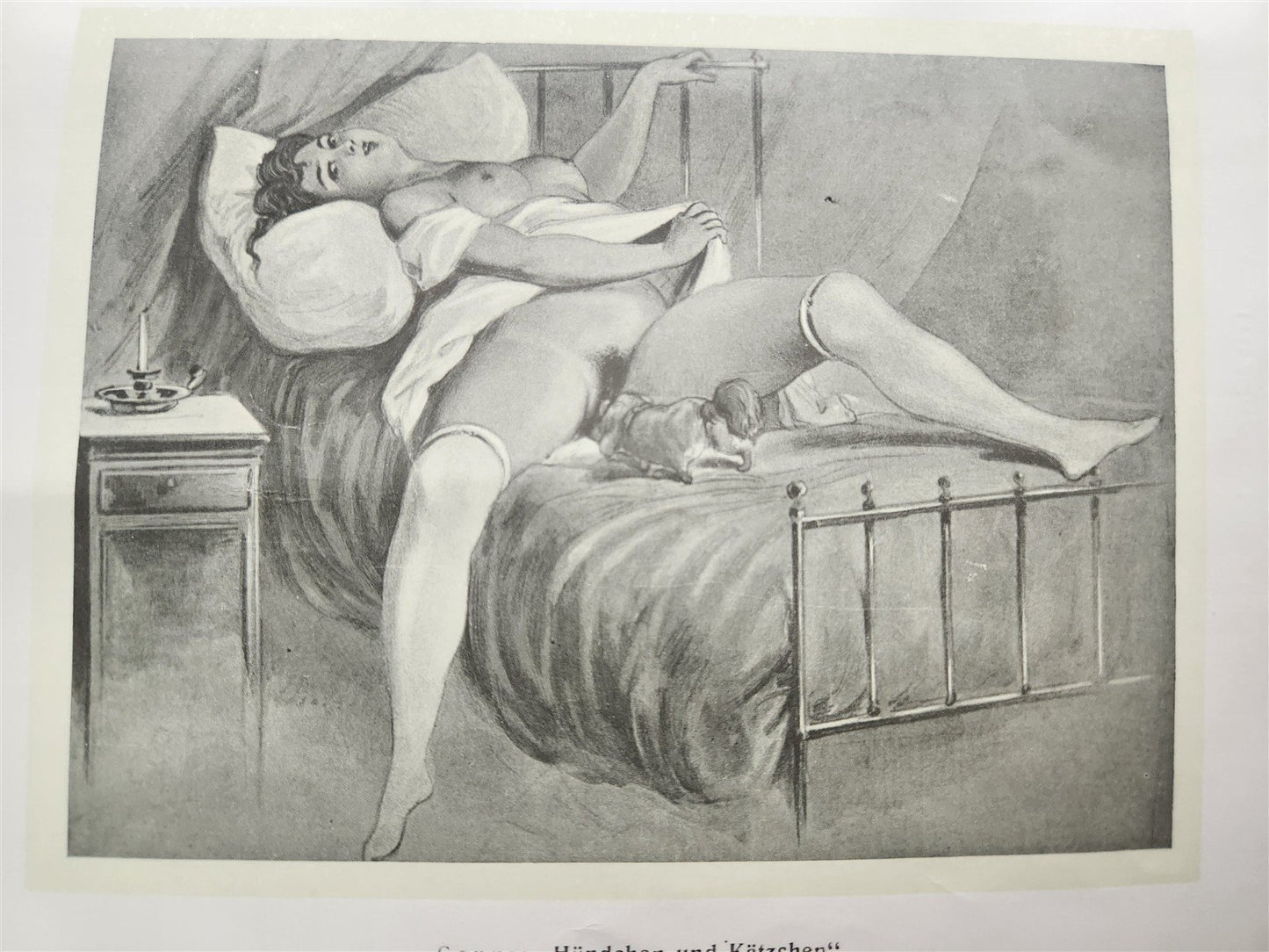 1910 FRENCH EROTICA in GERMAN ILLUSTRATED 2 VOLUMES antique RARE LTD EDITION