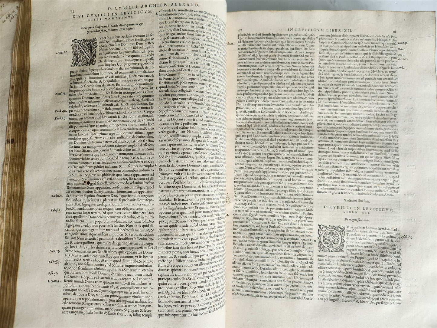 1573 CYRIL of ALEXANDRIA antique 16th CENTURY FOLIO Omnia opera quae hactenus