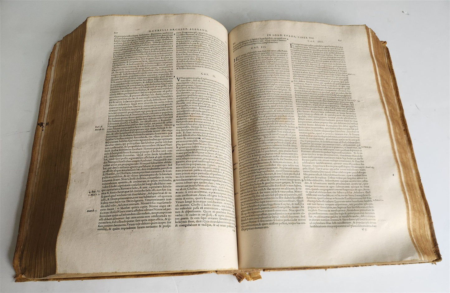 1573 CYRIL of ALEXANDRIA antique 16th CENTURY FOLIO Omnia opera quae hactenus