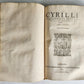 1573 CYRIL of ALEXANDRIA antique 16th CENTURY FOLIO Omnia opera quae hactenus
