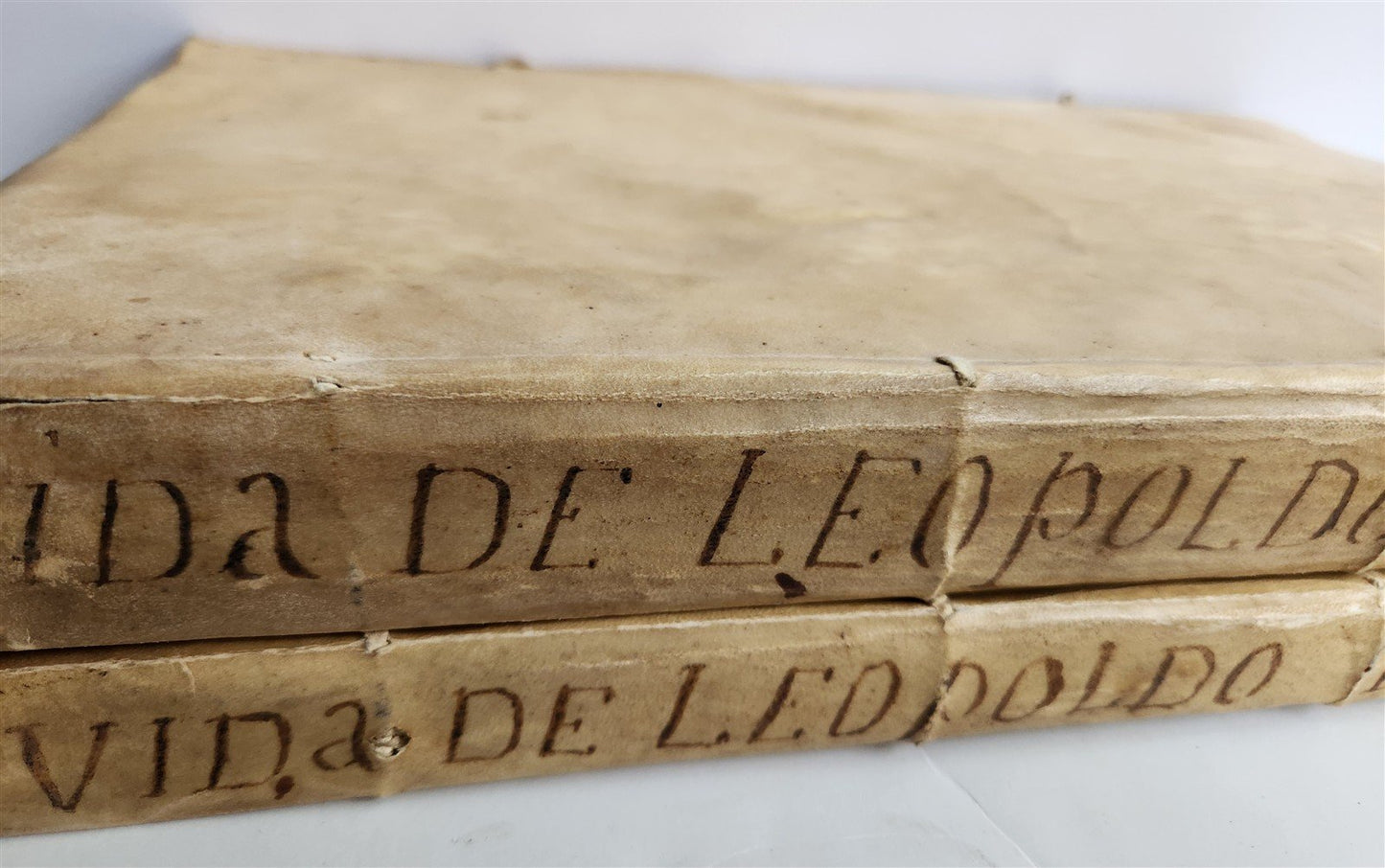 1734 ILLUSTRATED HISTORY of LEOPOLD I antique 2 FOLIO VOLUMES in SPANISH