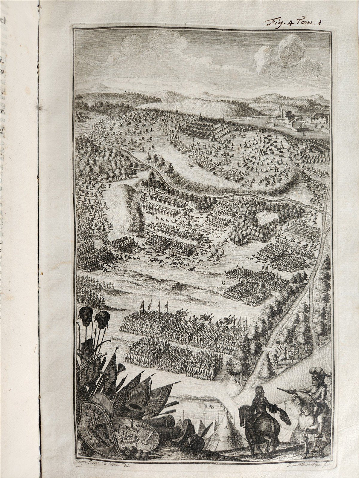 1734 ILLUSTRATED HISTORY of LEOPOLD I antique 2 FOLIO VOLUMES in SPANISH