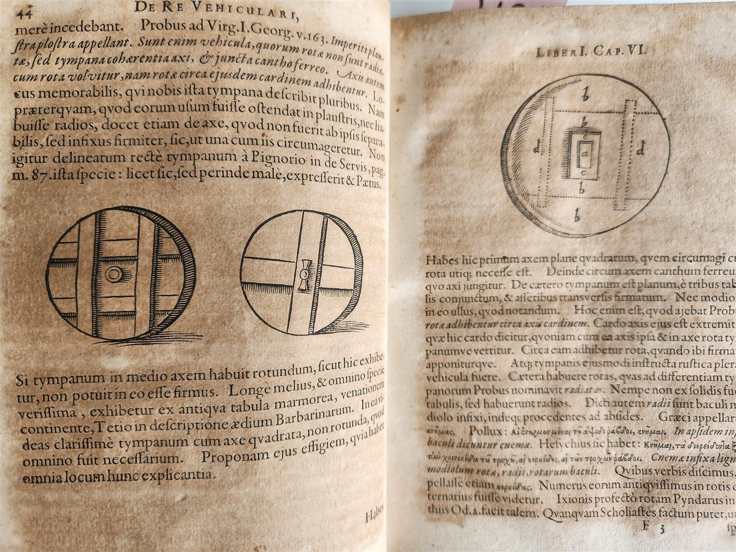 1671 TREATISE on the TRANSPORT of ANTIQUITY antique ILLUSTRATED vellum