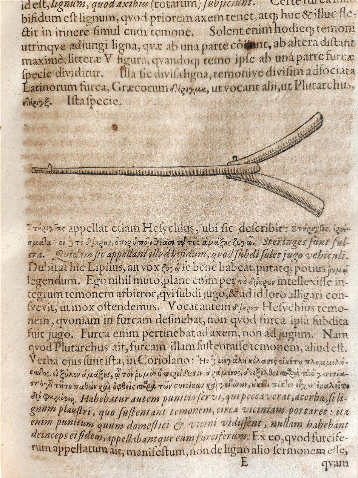 1671 TREATISE on the TRANSPORT of ANTIQUITY antique ILLUSTRATED vellum