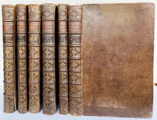 1727 HISTORY of CEREMONIES CUSTOMS of ALL PEOPLE 6 VOLUMES antique ILLUSTRATED