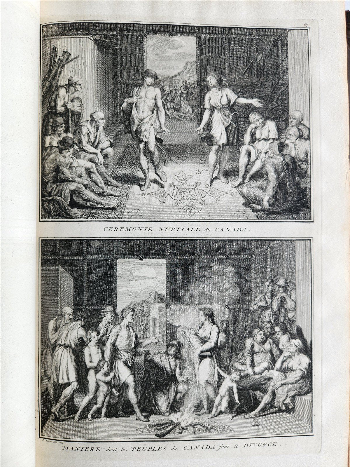 1727 HISTORY of CEREMONIES CUSTOMS of ALL PEOPLE 6 VOLUMES antique ILLUSTRATED