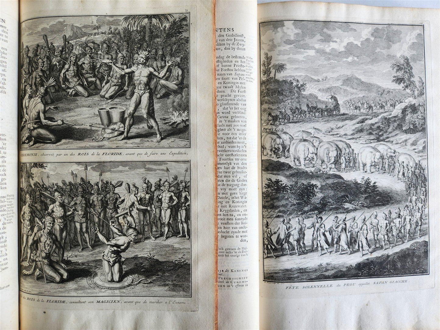 1727 HISTORY of CEREMONIES CUSTOMS of ALL PEOPLE 6 VOLUMES antique ILLUSTRATED