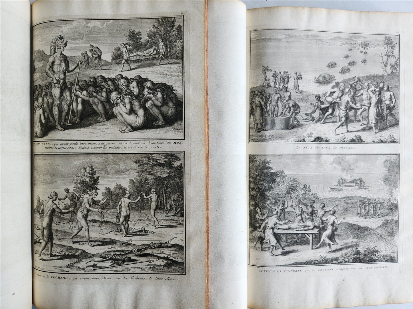 1727 HISTORY of CEREMONIES CUSTOMS of ALL PEOPLE 6 VOLUMES antique ILLUSTRATED