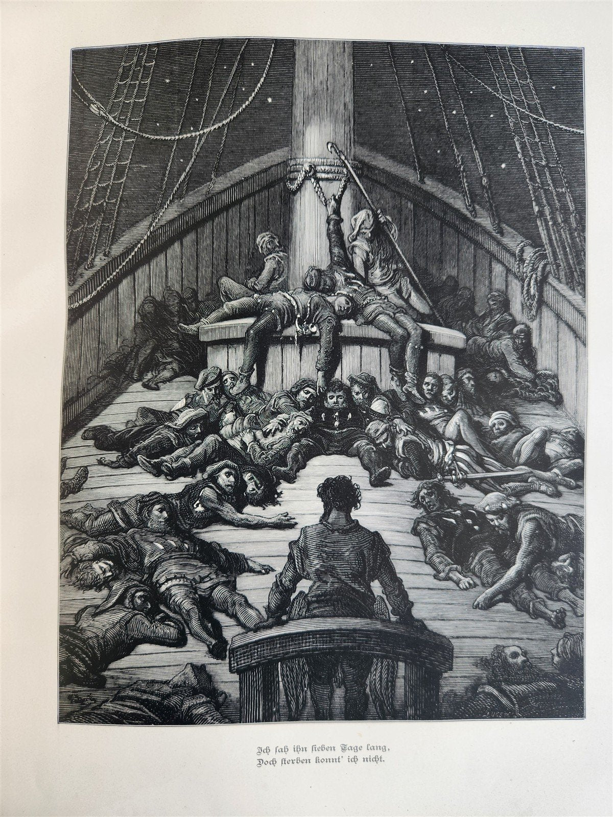 1877 ANCIENT MARINER ILLUSTRATED by GUSTAVE DORE antique Der alte Matrose GERMAN