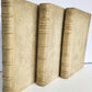 1753 DUTCH POETRY 3 VELLUM BOUND VOLUMES antique Nagelaten Gedichten