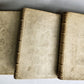 1753 DUTCH POETRY 3 VELLUM BOUND VOLUMES antique Nagelaten Gedichten