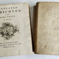 1753 DUTCH POETRY 3 VELLUM BOUND VOLUMES antique Nagelaten Gedichten