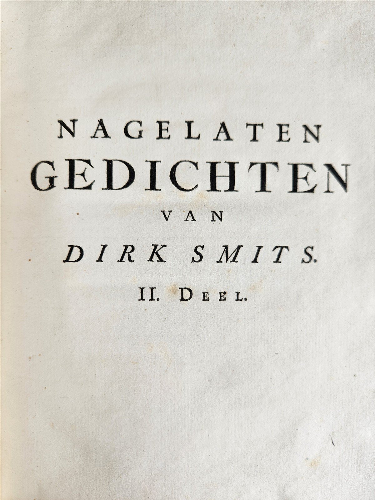 1753 DUTCH POETRY 3 VELLUM BOUND VOLUMES antique Nagelaten Gedichten