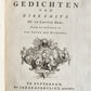 1753 DUTCH POETRY 3 VELLUM BOUND VOLUMES antique Nagelaten Gedichten