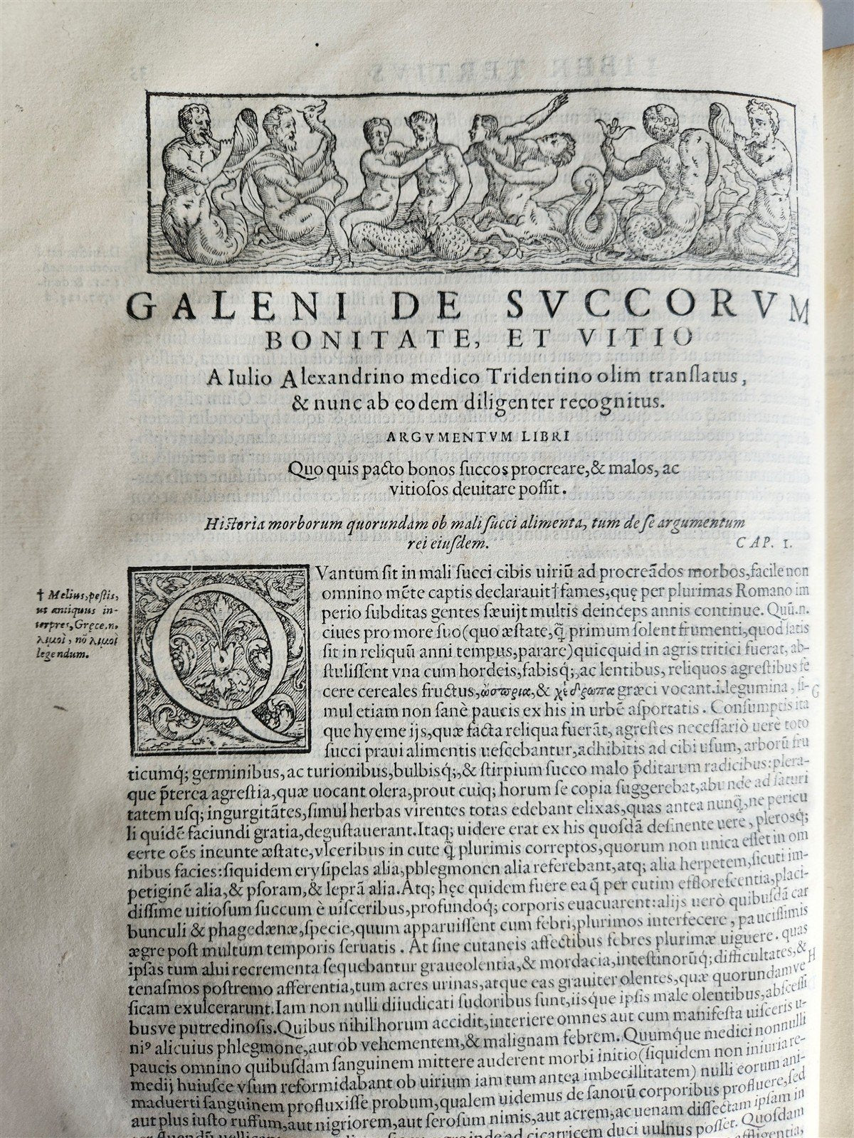 1586 GALEN WORKS GIUNTA PRESS antique 16th CENTURY THICK FOLIO medical treatise