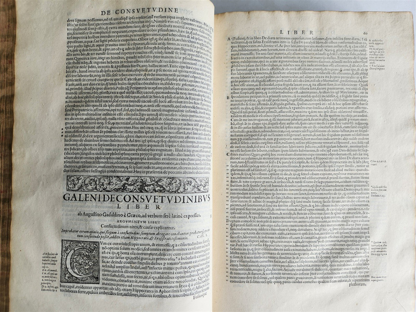 1586 GALEN WORKS GIUNTA PRESS antique 16th CENTURY THICK FOLIO medical treatise