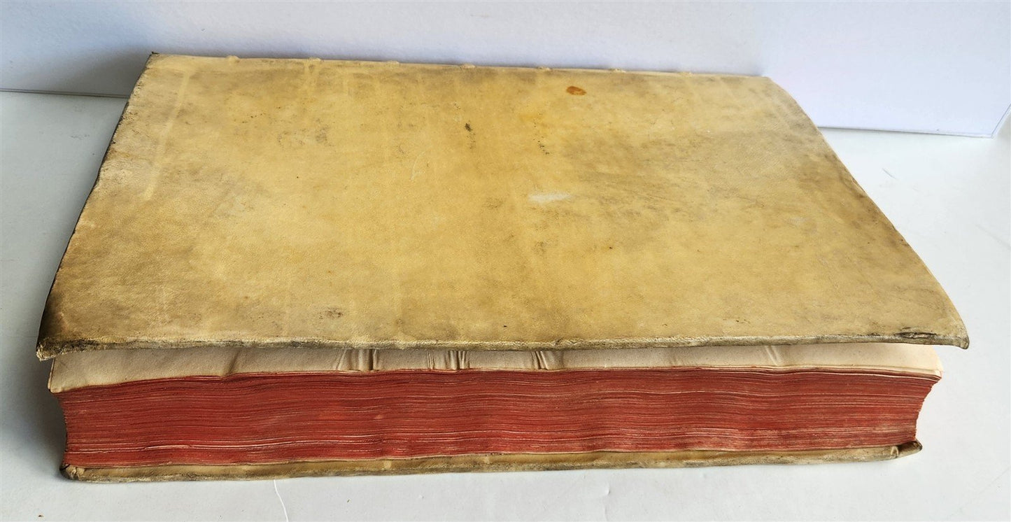 1728 LIVES of ROMAN POPES by Anastasius Bibliothecarius VELLUM FOLIO antique