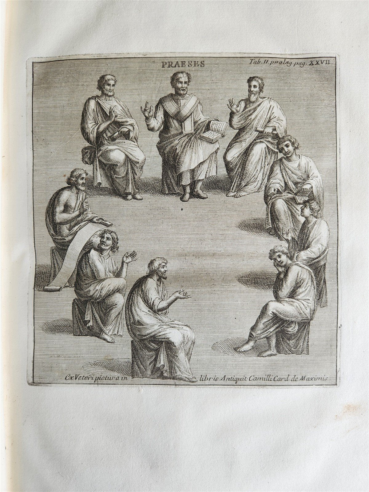 1728 LIVES of ROMAN POPES by Anastasius Bibliothecarius VELLUM FOLIO antique