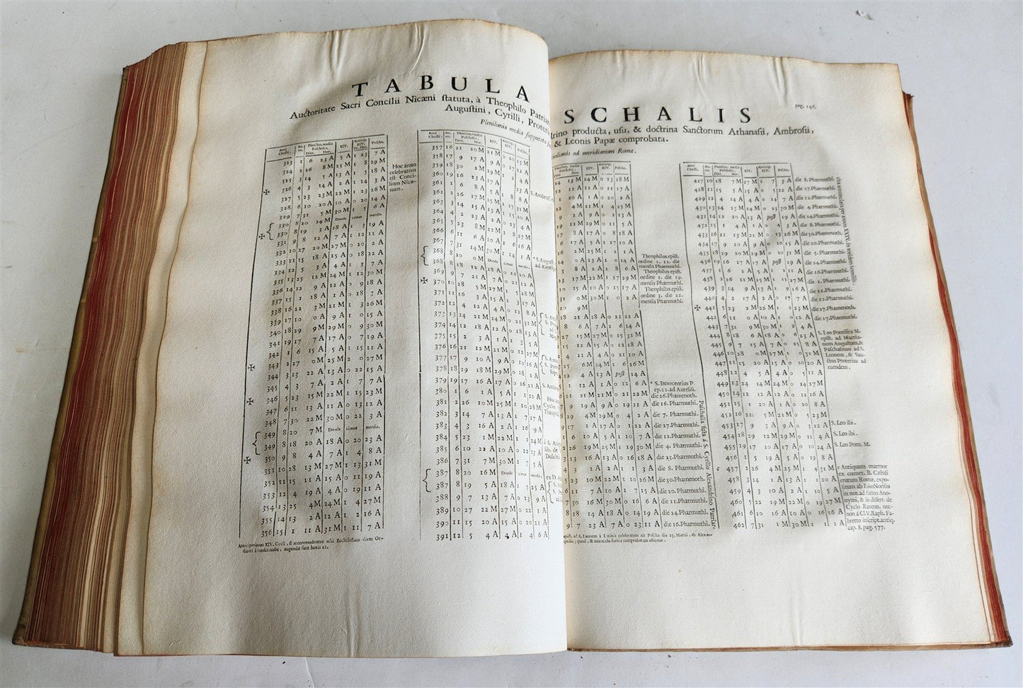 1728 LIVES of ROMAN POPES by Anastasius Bibliothecarius VELLUM FOLIO antique