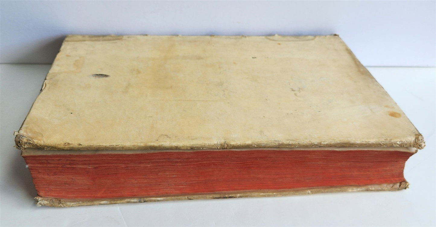 1723 LIVES of ROMAN POPES by Anastasius Bibliothecarius VELLUM FOLIO antique