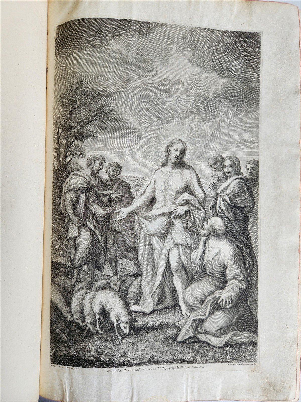 1723 LIVES of ROMAN POPES by Anastasius Bibliothecarius VELLUM FOLIO antique