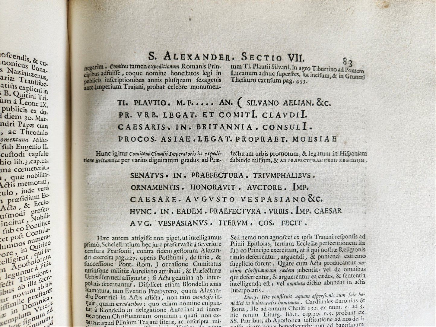 1723 LIVES of ROMAN POPES by Anastasius Bibliothecarius VELLUM FOLIO antique