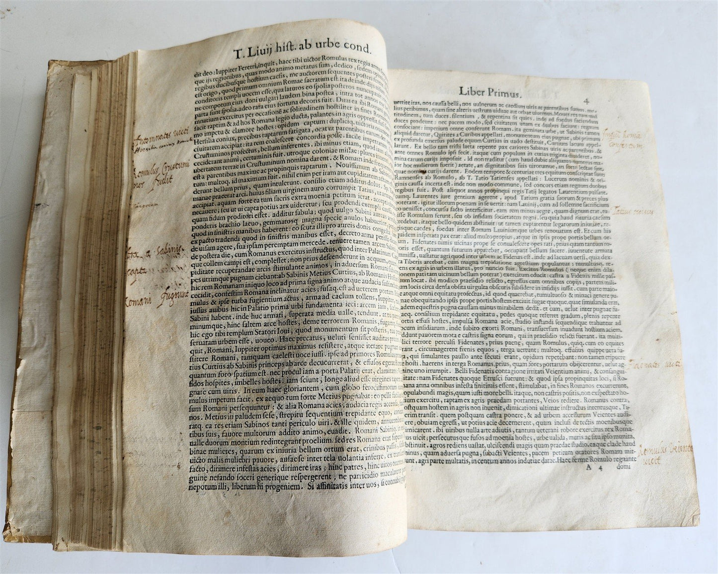 1572 ALDINE PRESS ROMAN HISTORY by TITUS LIVY antique 16th CENTURY VELLUM FOLIO