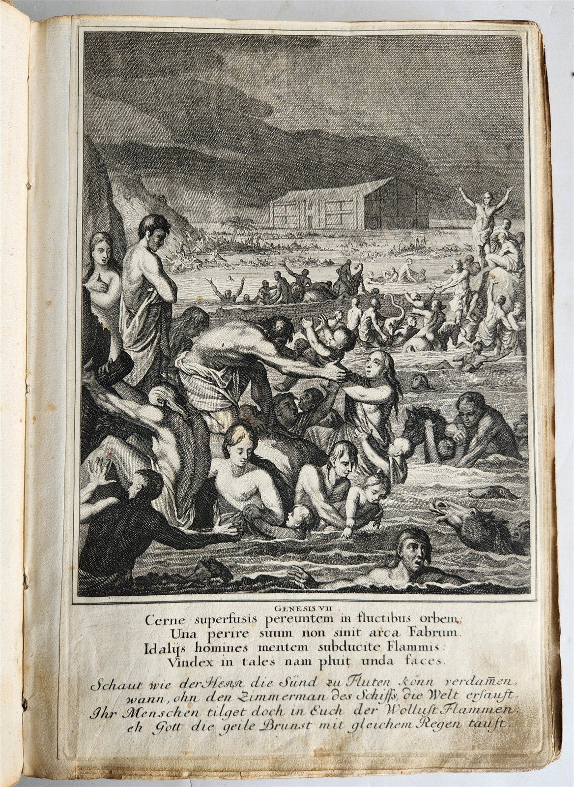1712 BIBLE HISTORY antique ILLUSTRATED 158 ENGRAVINGS for OLD AND NEW TESTAMENT