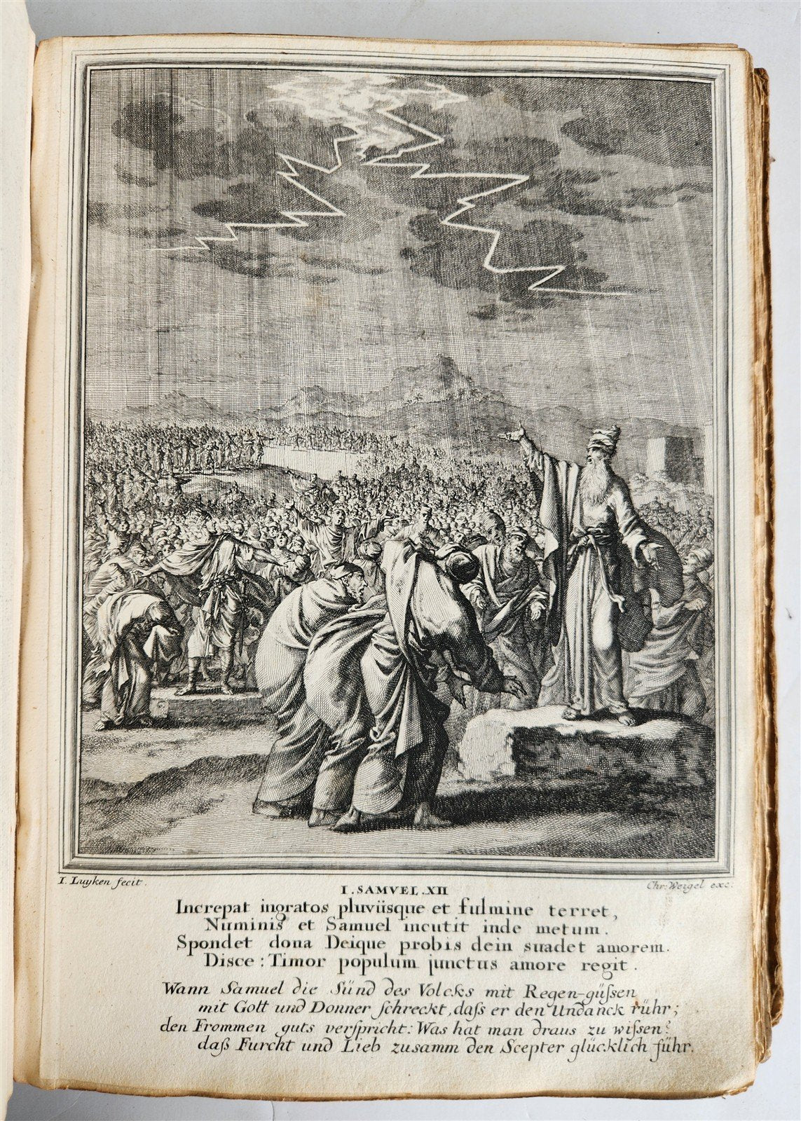 1712 BIBLE HISTORY antique ILLUSTRATED 158 ENGRAVINGS for OLD AND NEW TESTAMENT