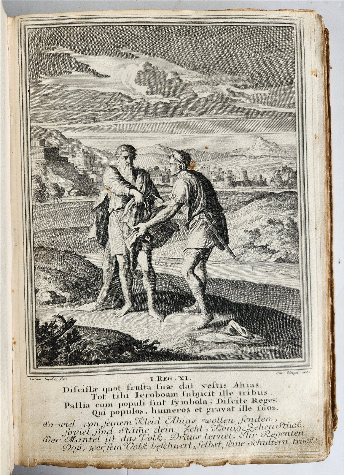 1712 BIBLE HISTORY antique ILLUSTRATED 158 ENGRAVINGS for OLD AND NEW TESTAMENT