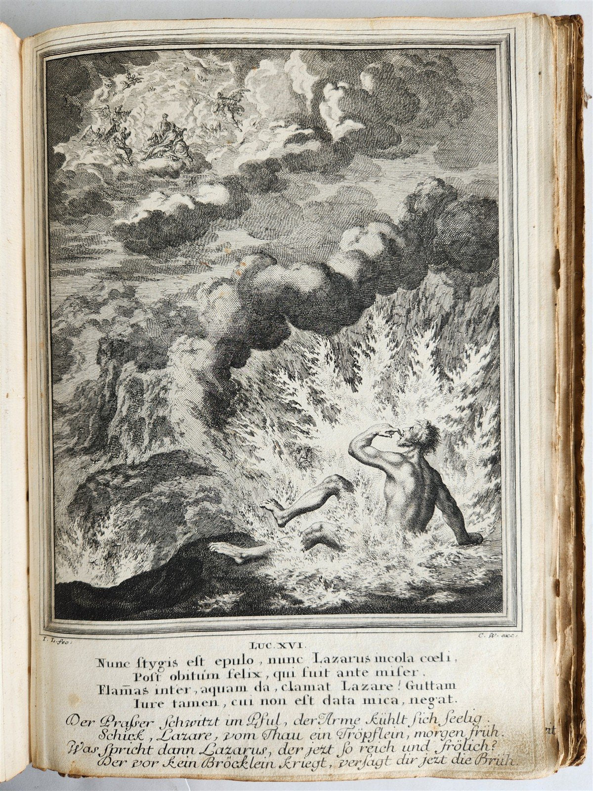 1712 BIBLE HISTORY antique ILLUSTRATED 158 ENGRAVINGS for OLD AND NEW TESTAMENT