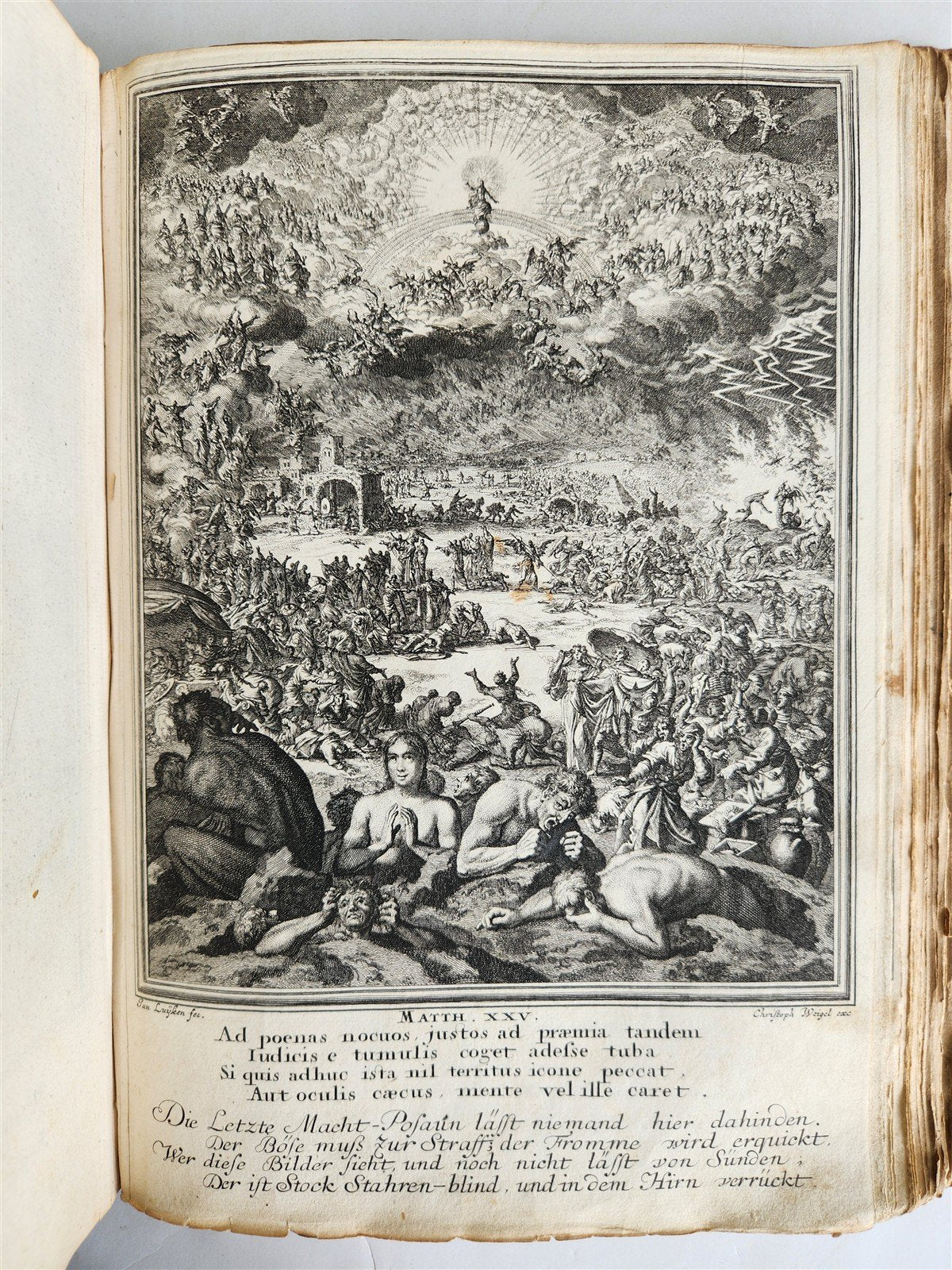 1712 BIBLE HISTORY antique ILLUSTRATED 158 ENGRAVINGS for OLD AND NEW TESTAMENT