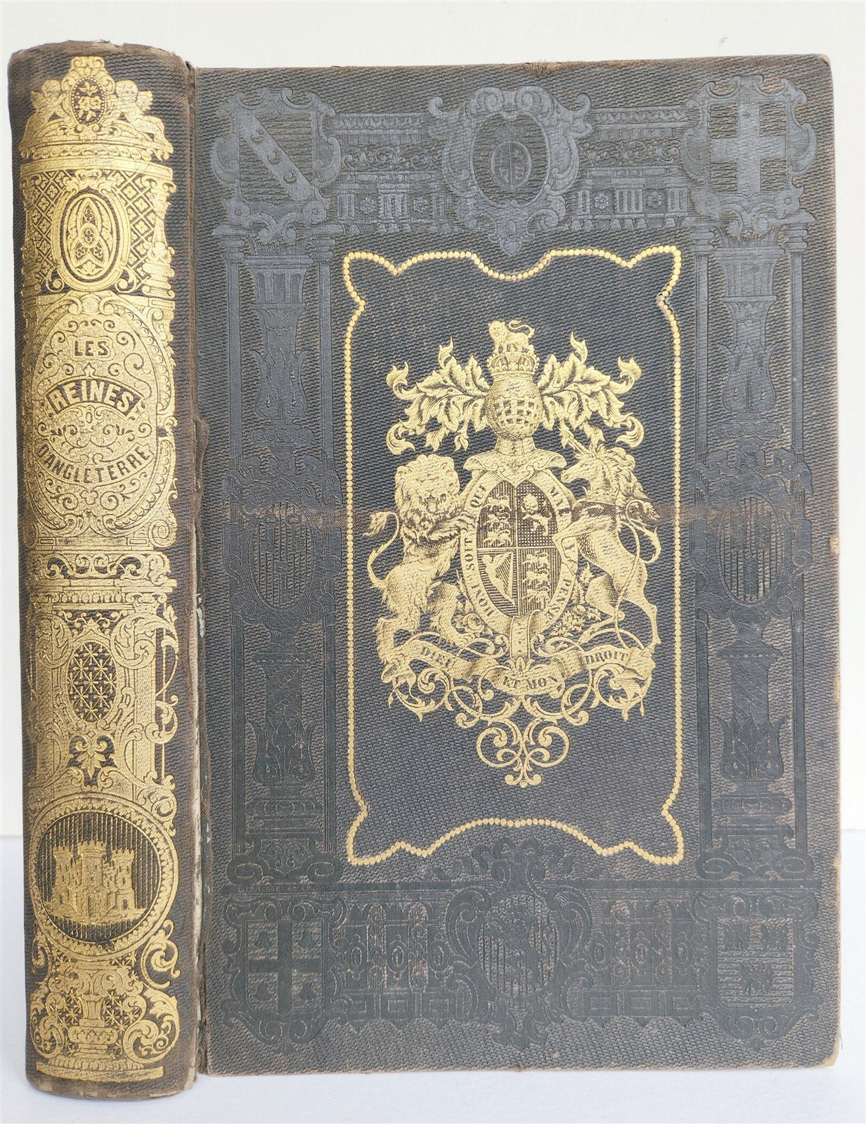 1851 QUEENS OF ENGLAND by by Madmoiselle A. Celliez ANTIQUE illustrated