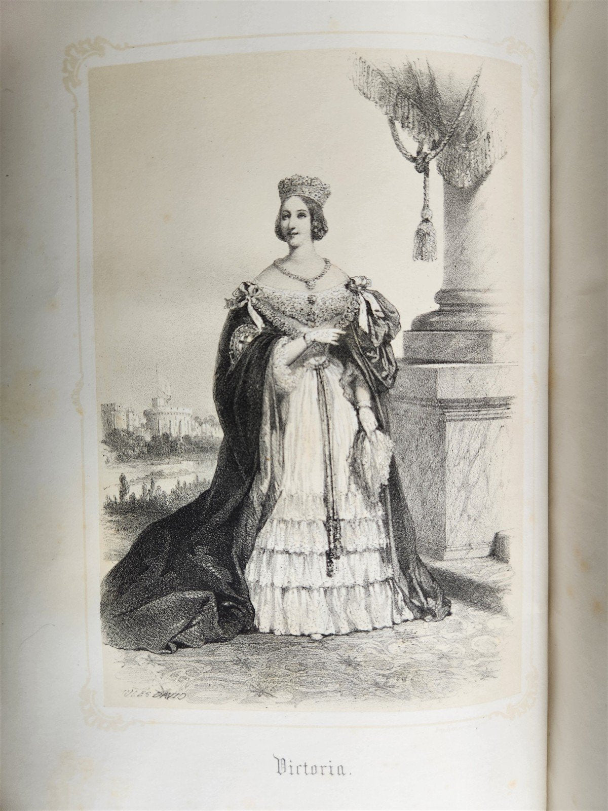 1851 QUEENS OF ENGLAND by by Madmoiselle A. Celliez ANTIQUE illustrated