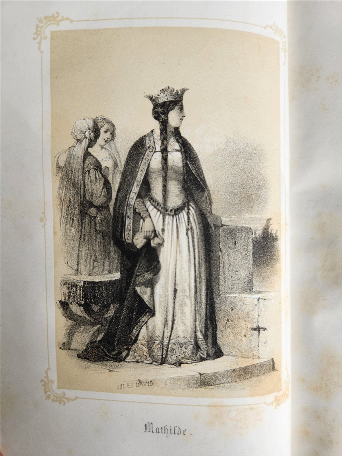1851 QUEENS OF ENGLAND by by Madmoiselle A. Celliez ANTIQUE illustrated