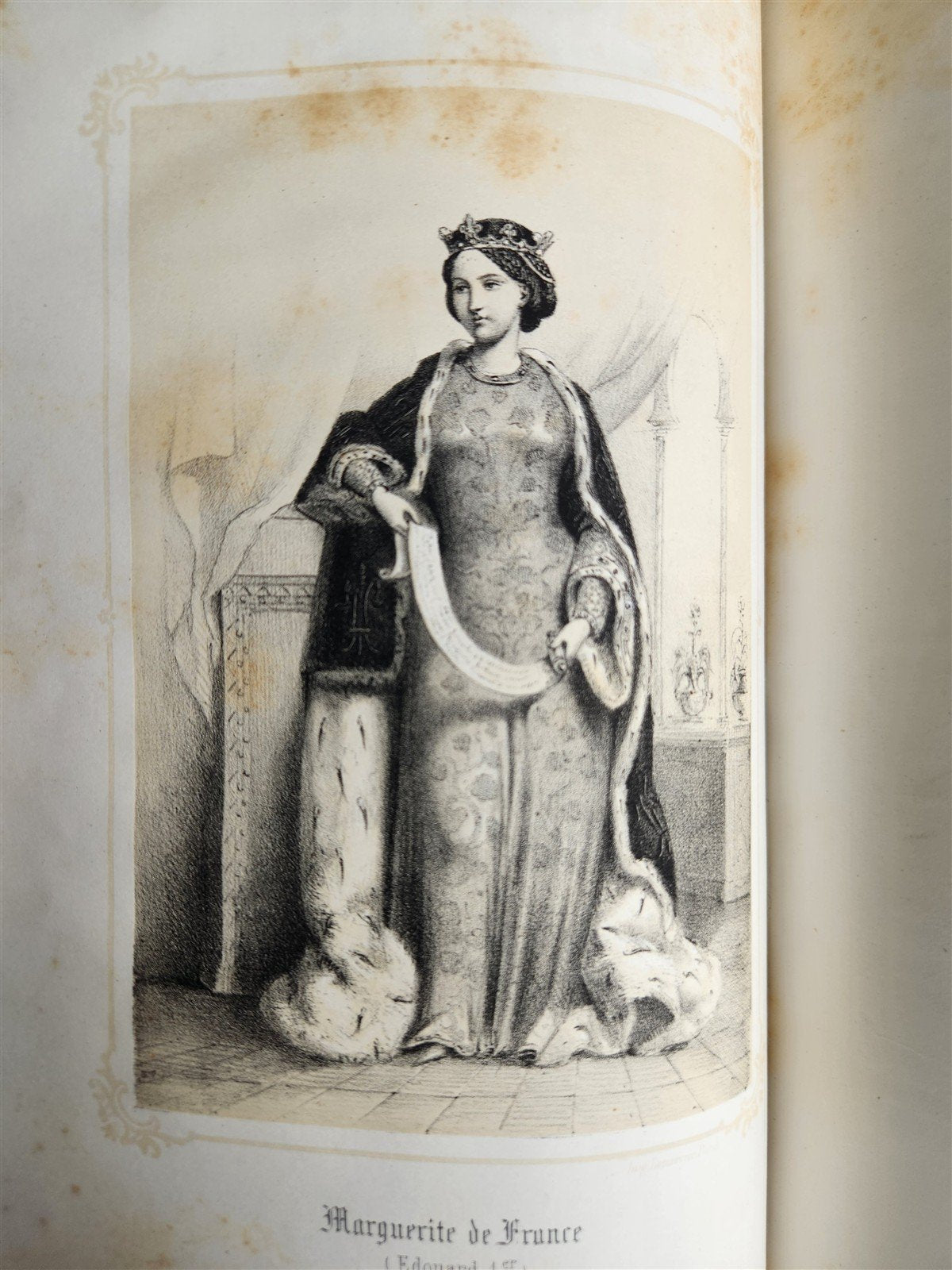 1851 QUEENS OF ENGLAND by by Madmoiselle A. Celliez ANTIQUE illustrated