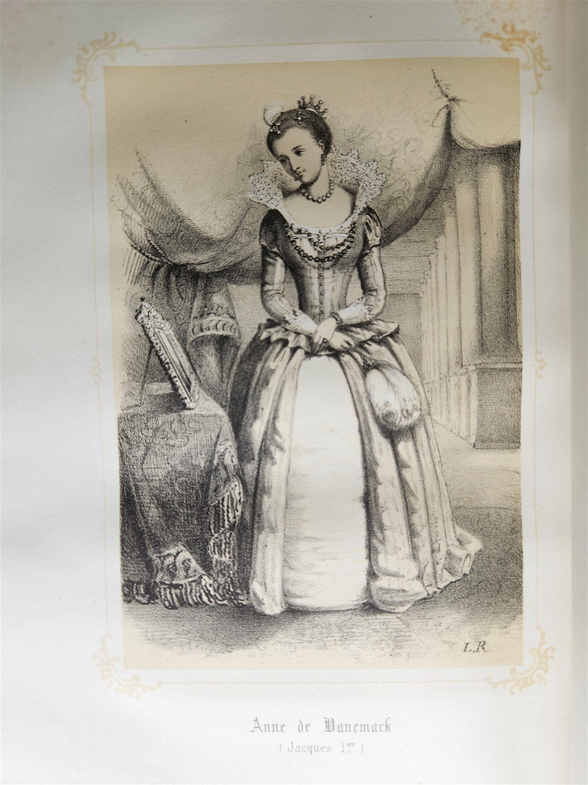 1851 QUEENS OF ENGLAND by by Madmoiselle A. Celliez ANTIQUE illustrated
