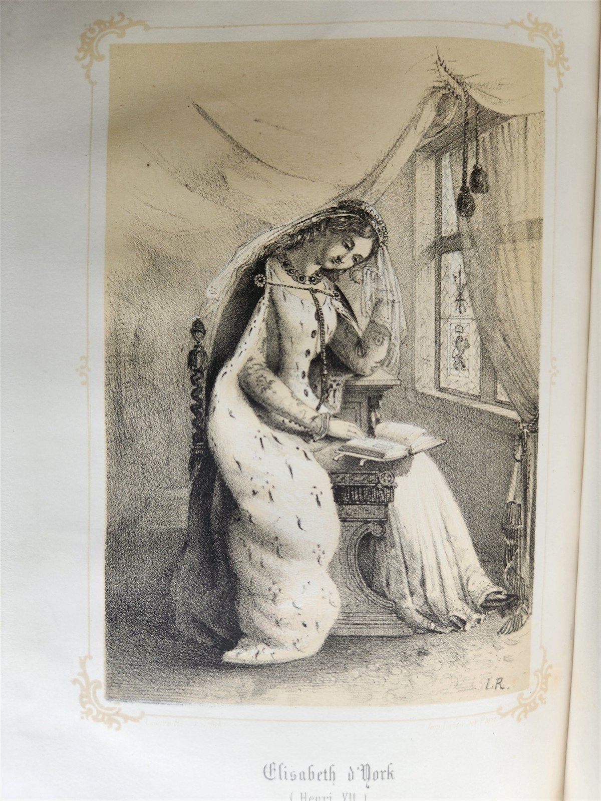 1851 QUEENS OF ENGLAND by by Madmoiselle A. Celliez ANTIQUE illustrated