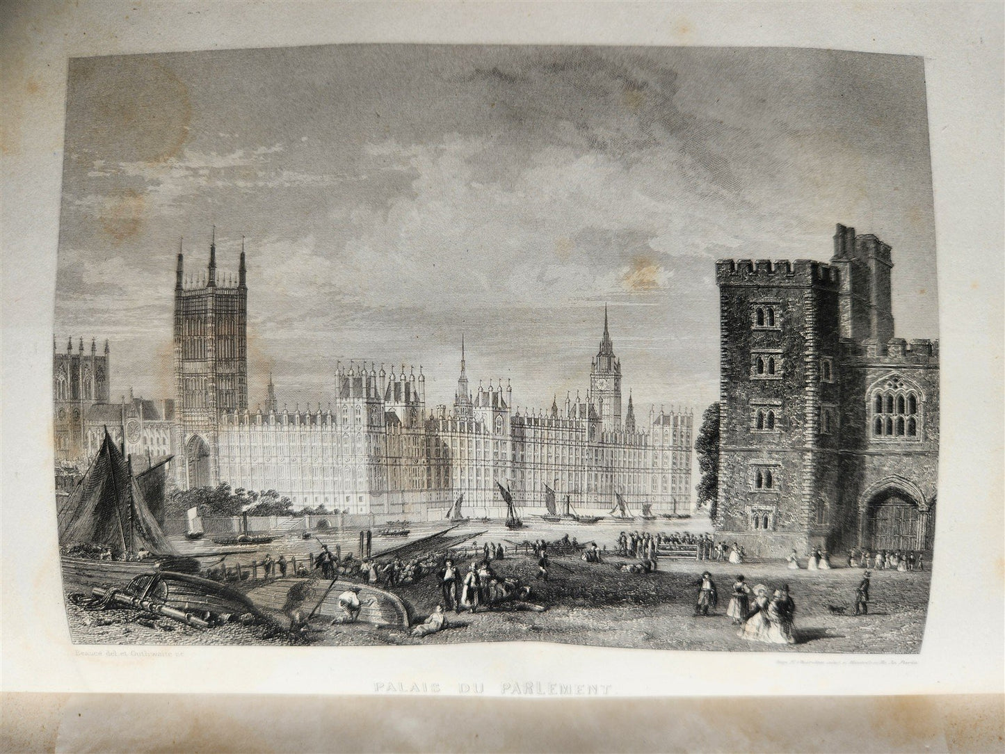 1859 PICTURESQUE ENGLAND SCOTLAND & IRELAND ANTIQUE illustrated IN FRENCH