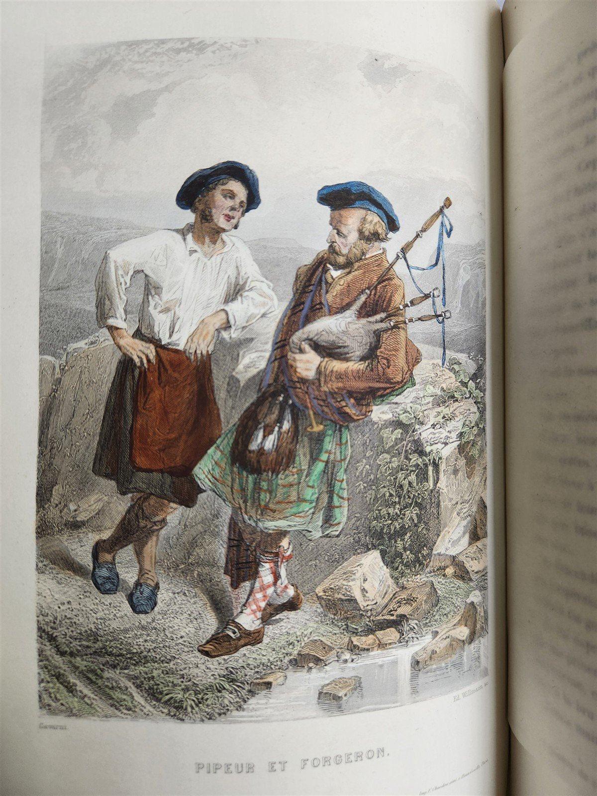 1859 PICTURESQUE ENGLAND SCOTLAND & IRELAND ANTIQUE illustrated IN FRENCH