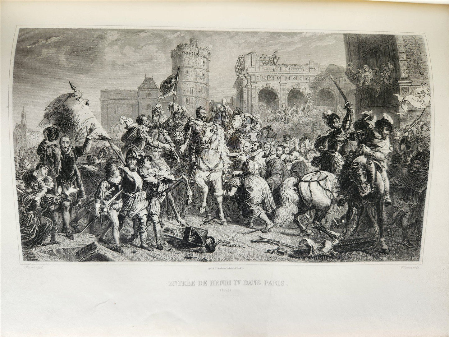 1853 Historical Galleries of the Palace of Versailles ANTIQUE illustrated
