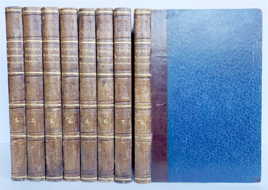 1840 HISTORY of FRENCH REVOLUTION 8 VOLUMES Histoire de la Révolution ANTIQUE