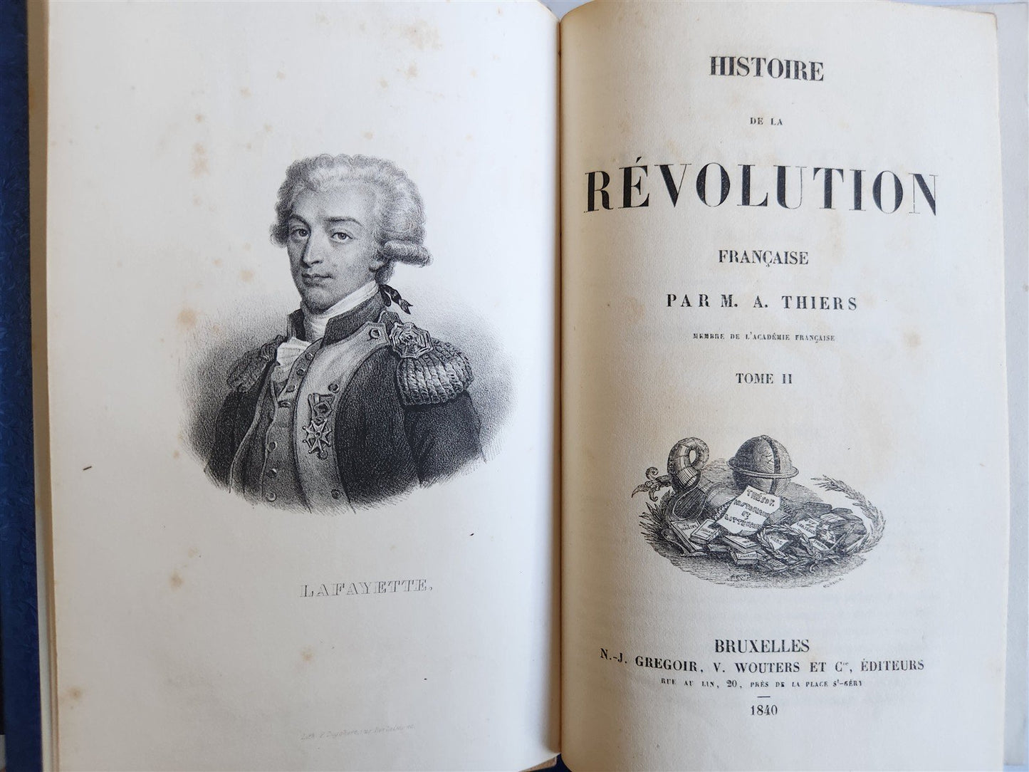 1840 HISTORY of FRENCH REVOLUTION 8 VOLUMES Histoire de la Révolution ANTIQUE