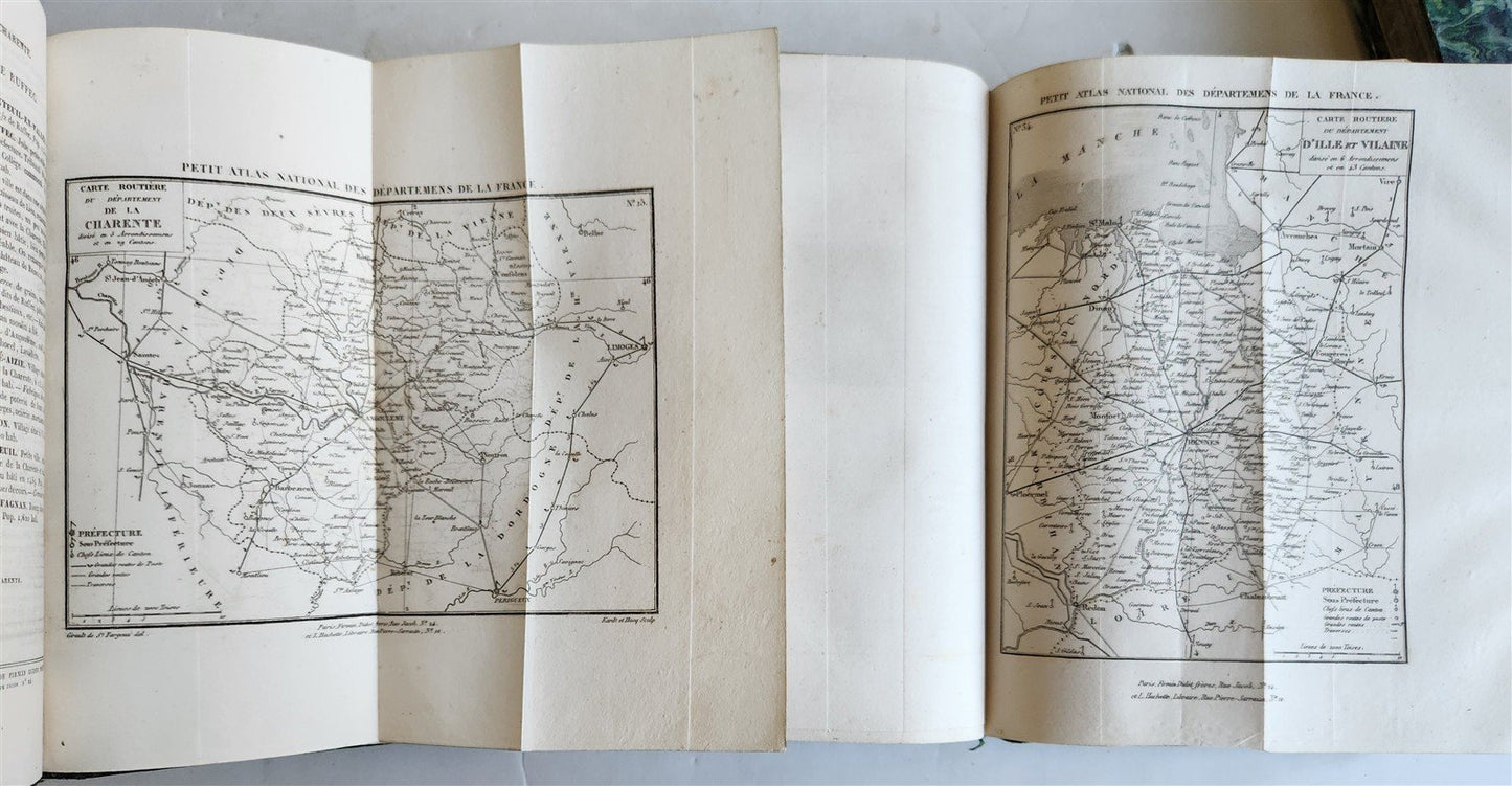 1838 PICTURESQUE FRANCE fully illustrated 6 volumes ANTIQUE
