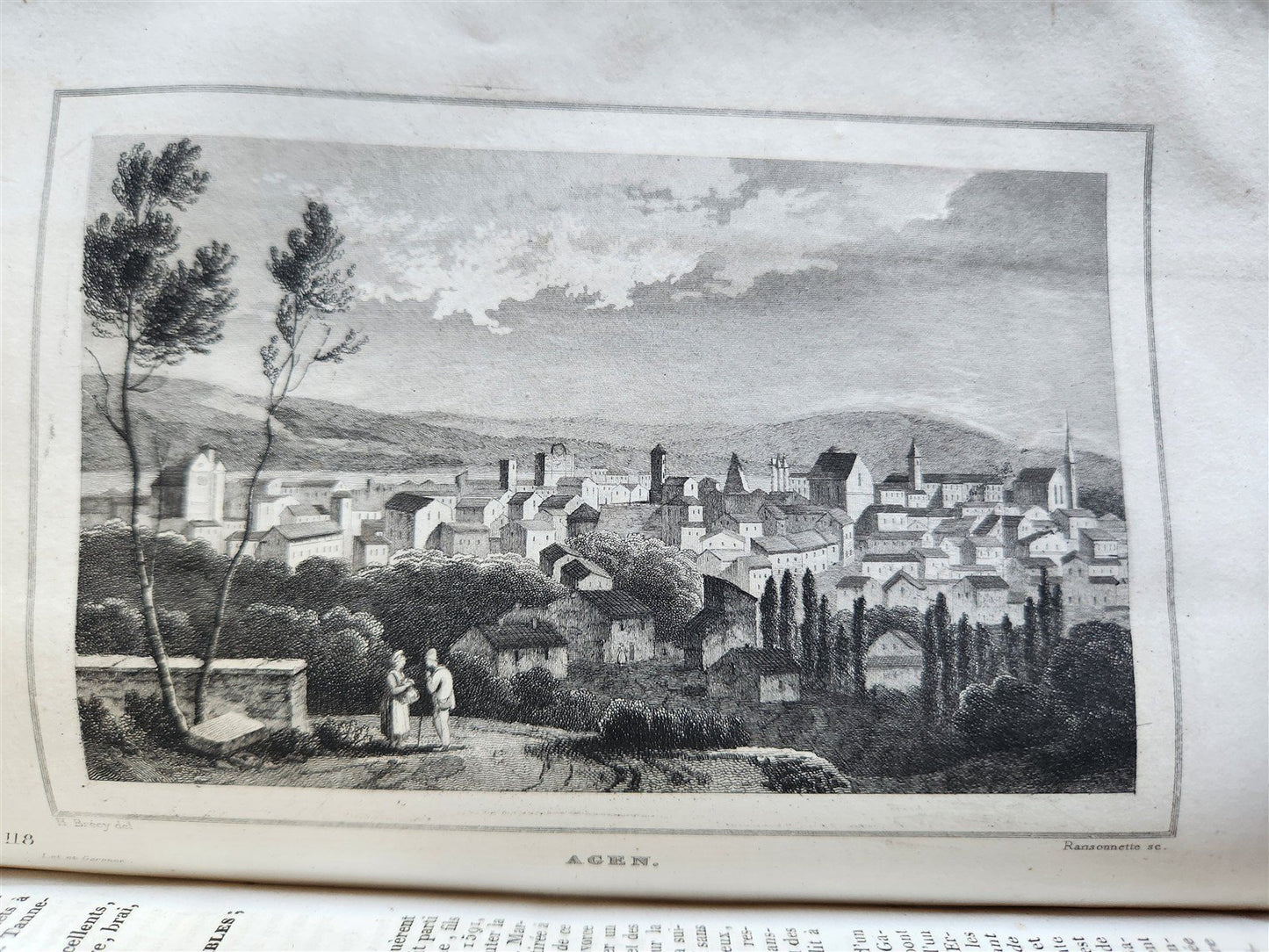 1838 PICTURESQUE FRANCE fully illustrated 6 volumes ANTIQUE